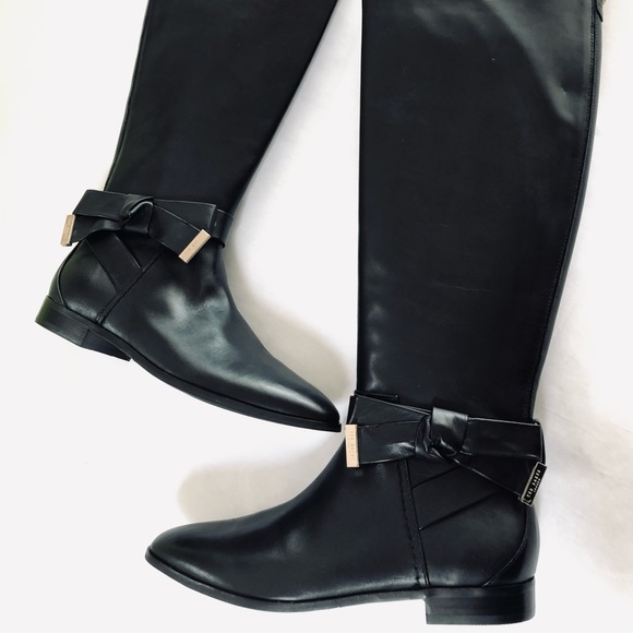 Ted Baker Tall Black Leather Knee High Boot - Picture 13 of 13